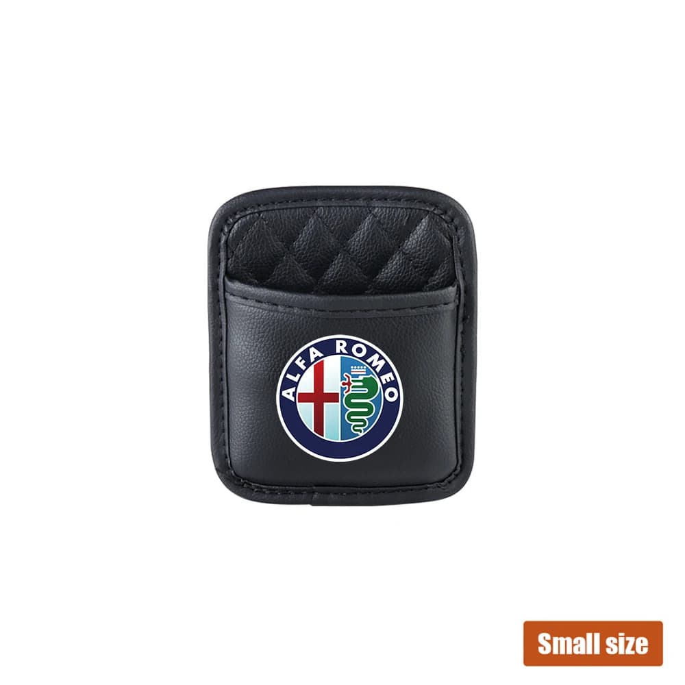 1x mode rétro Grace PU sac de rangement en cuir organisateur de voiture en cuir artificiel pour Alfa