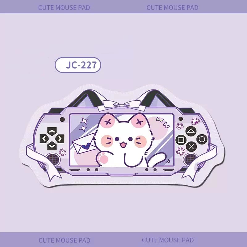 Grand tapis de souris Kawaii pour clavier de jeu, tapis de souris mignon avec oreilles de chat, tapi