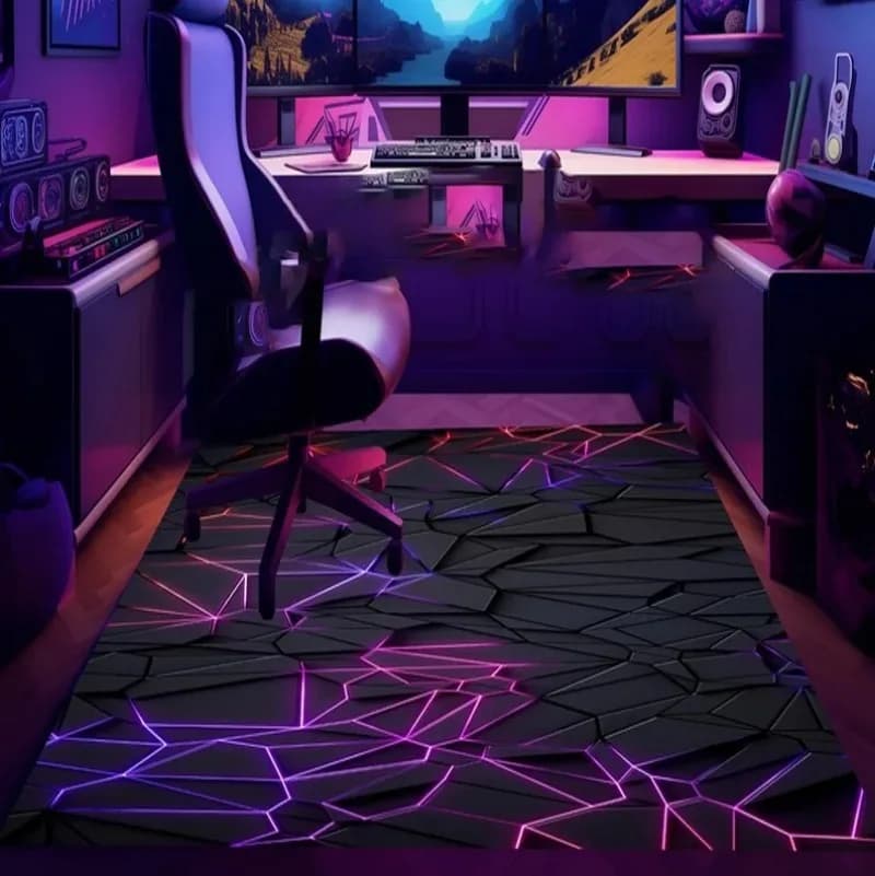 Tapis de jeu Stone, Tapis E-Sport, Tapis Gamer, Tapis Gaming, Tapis de jeu, Tapis géométrique, Tapis