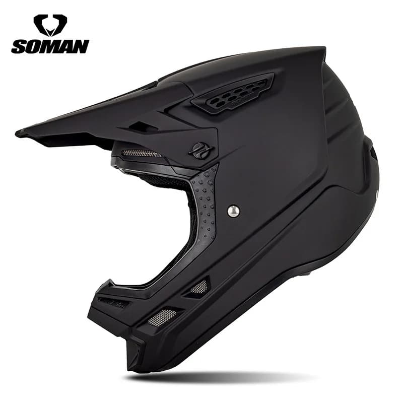 Casque de motocross professionnel SOMAN, casque tout-terrain, casque de moto, casque de dessin animé