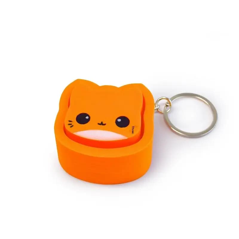 Porte-clés animaux de dessin animé à pression, jouet de décompression de poche, cadeau scolaire pour