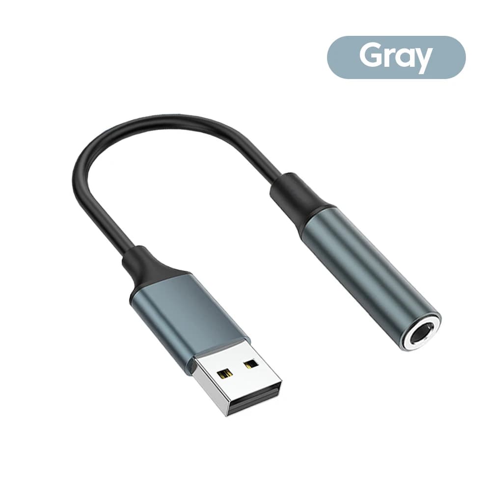 Adaptateur Audio USB A vers prise Jack 3.5mm, connecteur de casque, fonction microphone, pour téléph