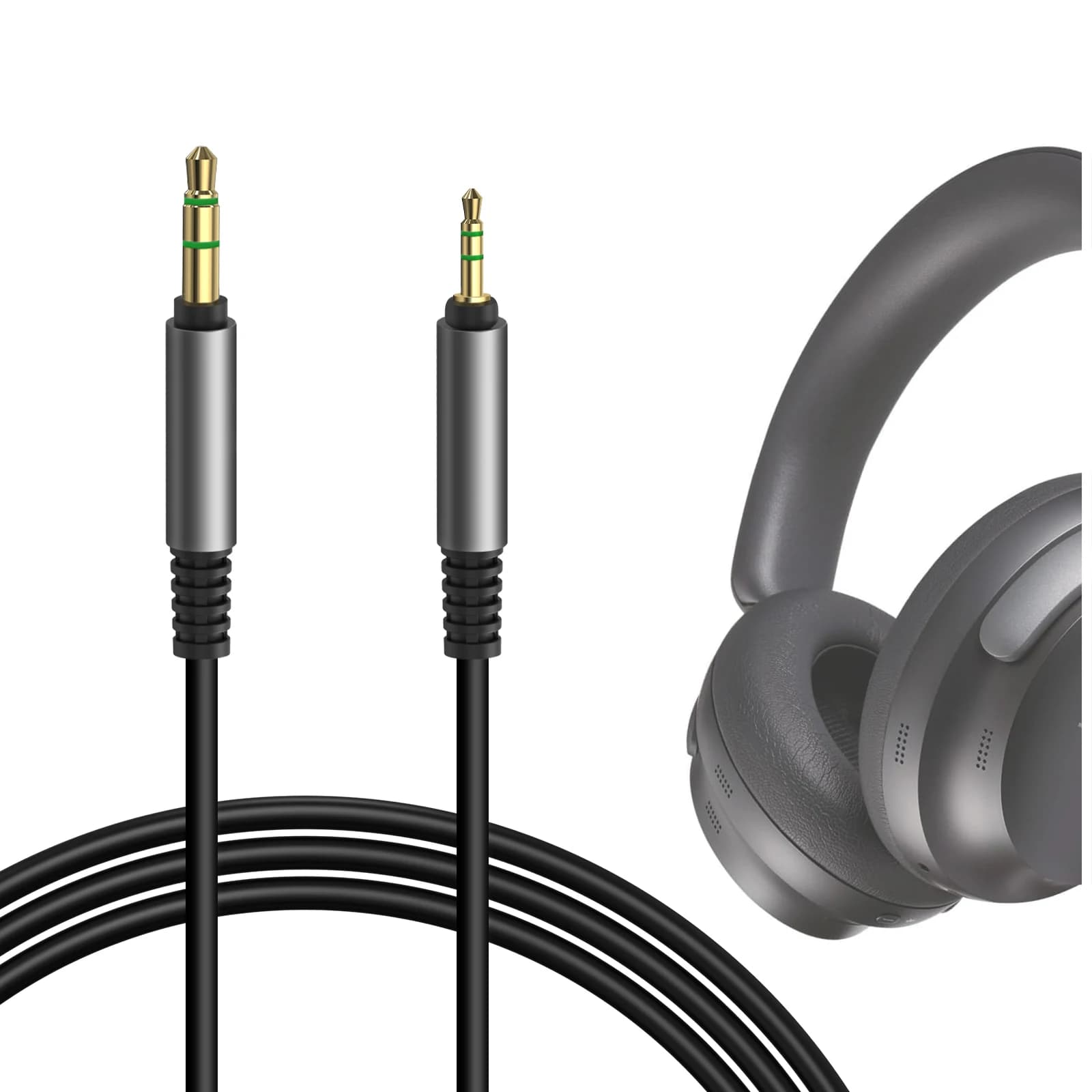 Câble audio Geekria compatible avec les écouteurs Bose QuietComfort Ultra QuietComfort SE QC 45 QC 3
