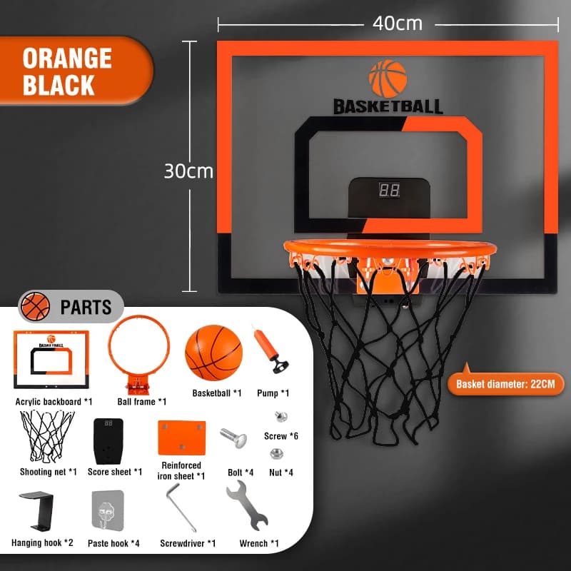 Ensemble de cerceaux de Basket-Ball, cadre mural Portable pour la maison, panier suspendu, panneau a