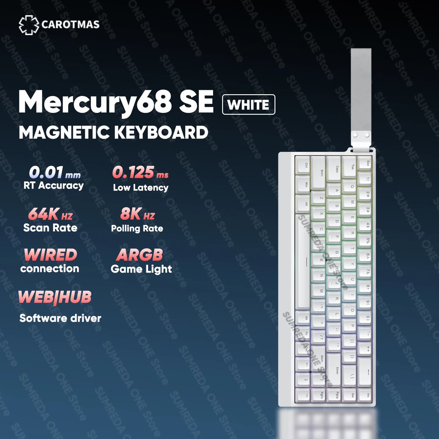 IROK Mercury68 Max mars68 pro clavier mécanique magnétique de jeu déclenchement rapide 0.001mm 8K re