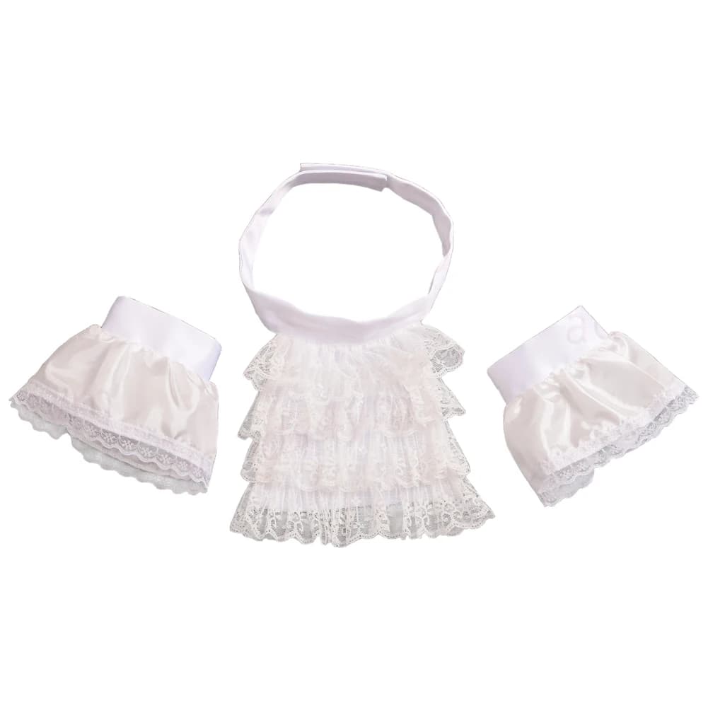 Accessoires de Costume Renaissance col victorien col à volants dentelle Jabot femmes adultes collier