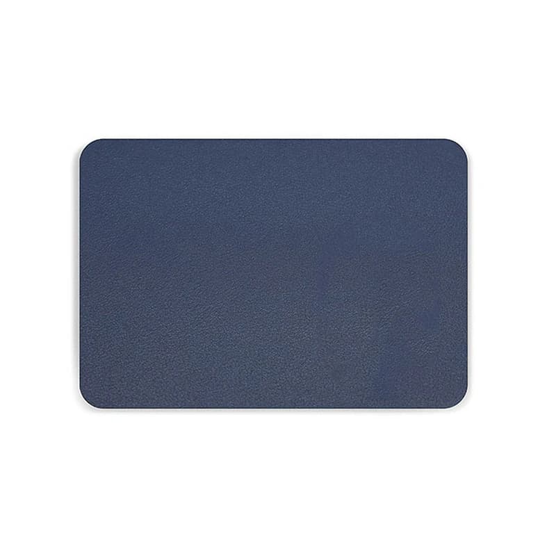 Tapis de souris en cuir PU résistant à l'eau, 25x21cm, simple, solide, polymère, anti-alde, fournitu