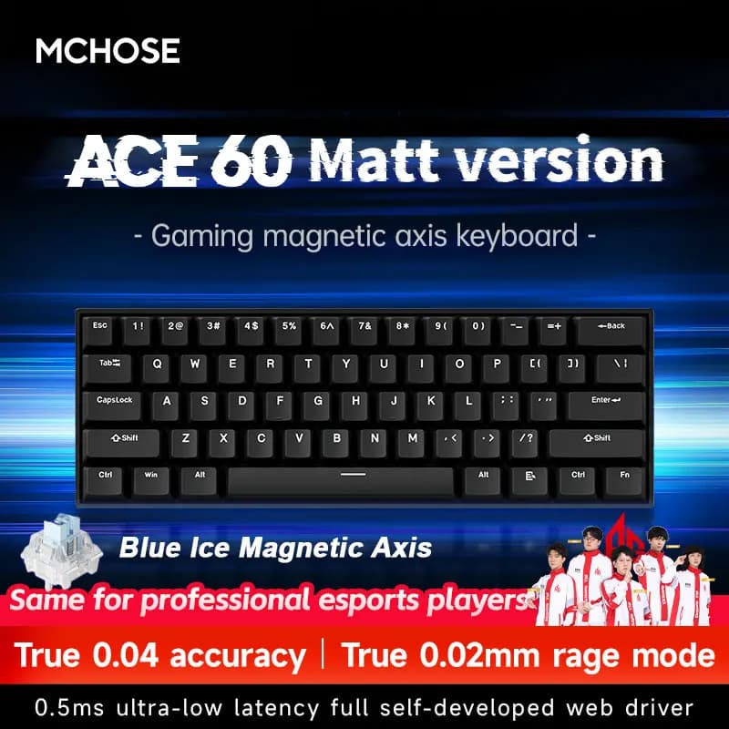 MCHOSE ACE60 Pro ACE68 Esports clavier mécanique filaire interrupteur magnétique échange à chaud cla