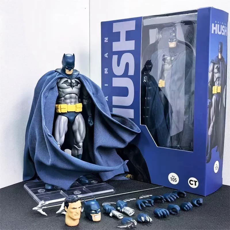 Hot New CT Toys Batman Hush Mafex 105 Version bleue Version noire Dc Bat Man Anime Figurine modèle S