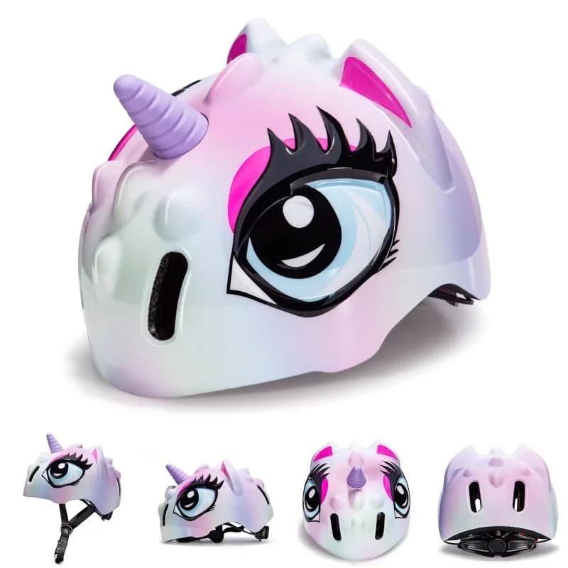 Casque de vélo d'équilibre pour enfants 48-52 cm Anti-Impact Skateboard Scooter Casque Genouillères 