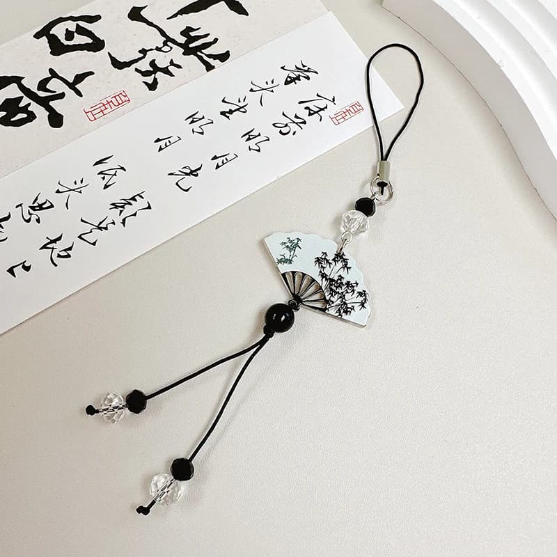 Sac à dos suspendu de Style chinois, breloque à pampilles, lanière de téléphone Anti-perte, accessoi