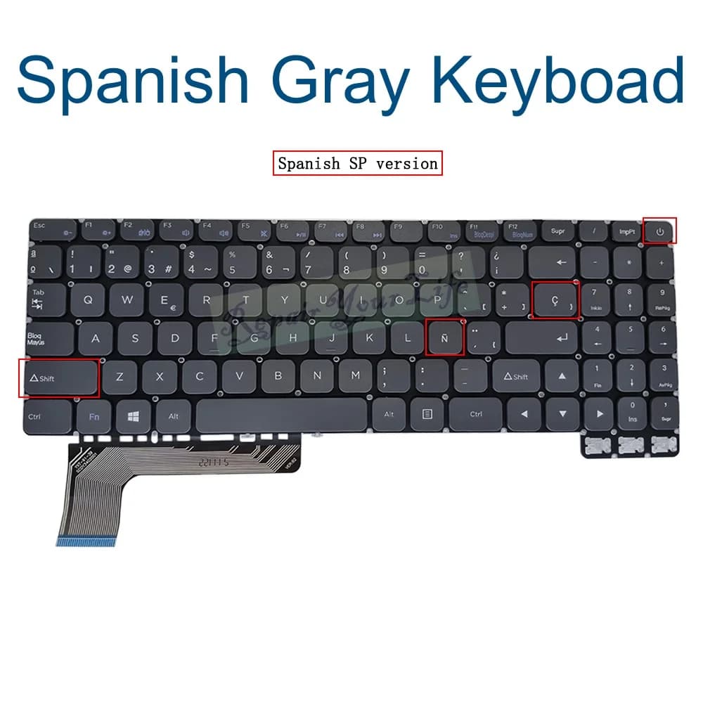 Clavier espagnol US SP ES pour Gateway GWTN156-11GN GWTN156-11MC GWTN156-11RD 11BK 11BL clavier d'or