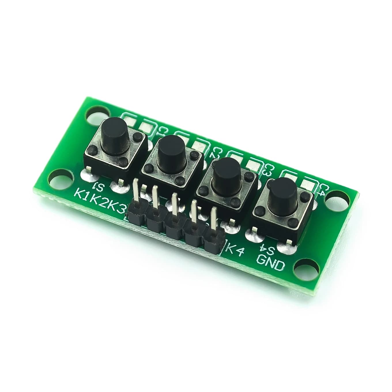 Kit de bricolage 1x4 4 boutons indépendants, Module de clavier Mcu pour Arduino, conception de class