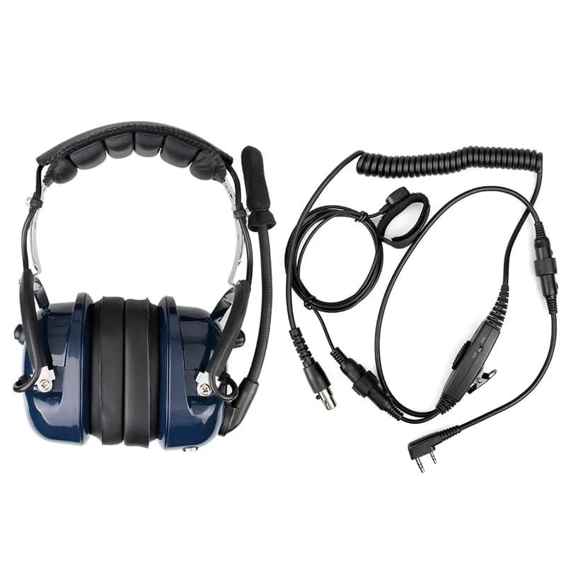 Microphone d'aviation antibruit, casque d'écoute, réglage du Volume VOX pour Baofeng UV-5R Kenwood p