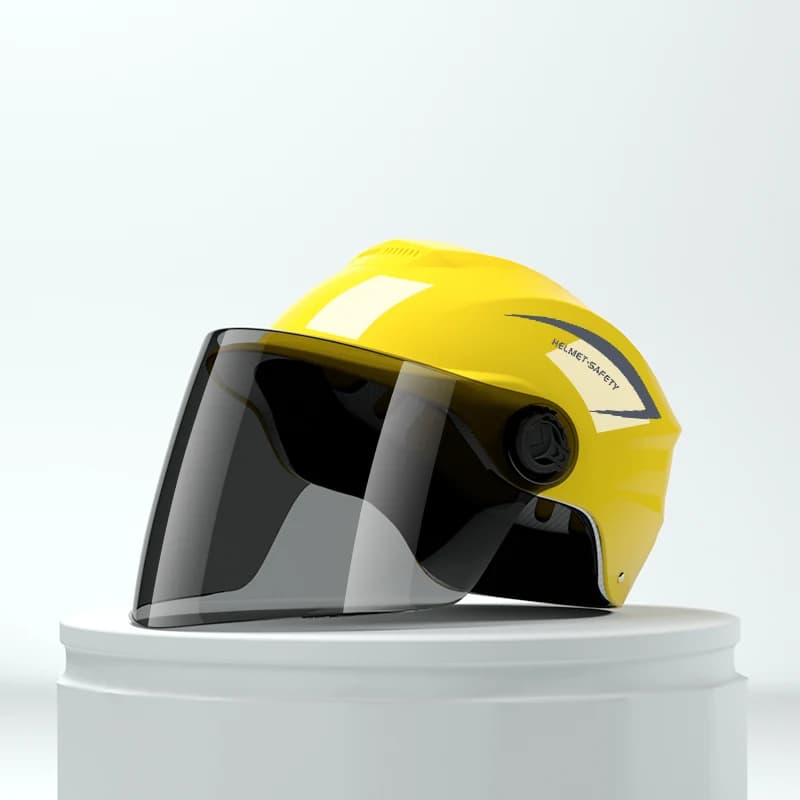 Demi-casque léger et imperméable pour vélo électrique et moto – Casquette de sécurité unisexe toutes