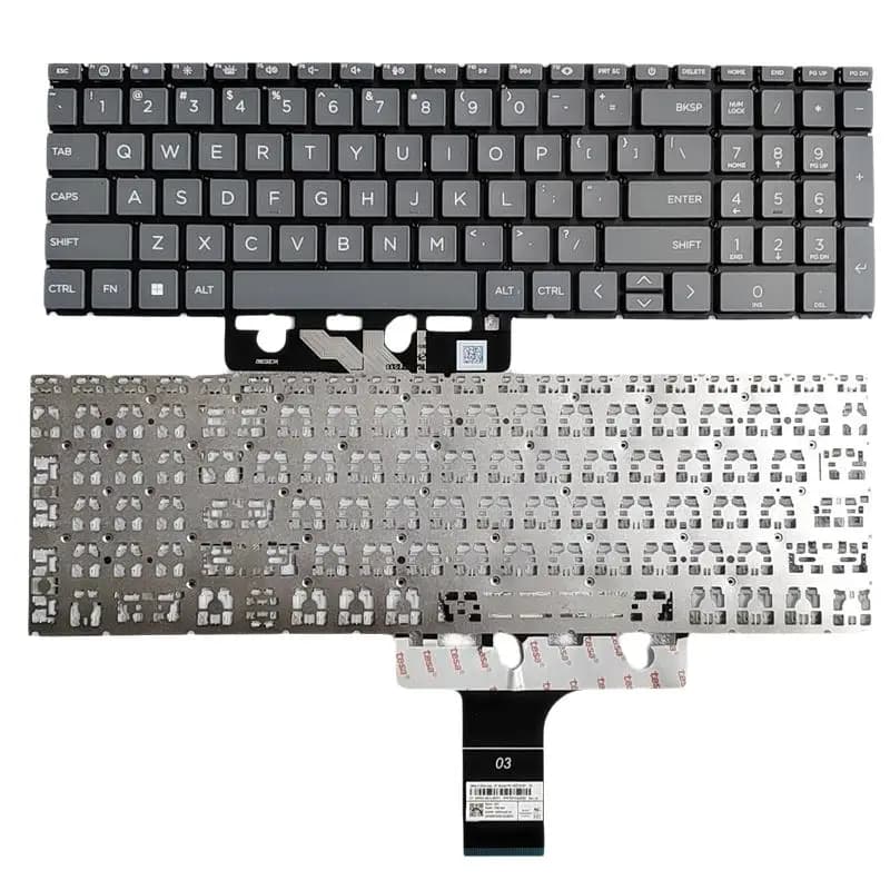 Clavier d'ordinateur portable noir HP 15-FC, nouvelle langue américaine originale, HPM19N83US39206 N
