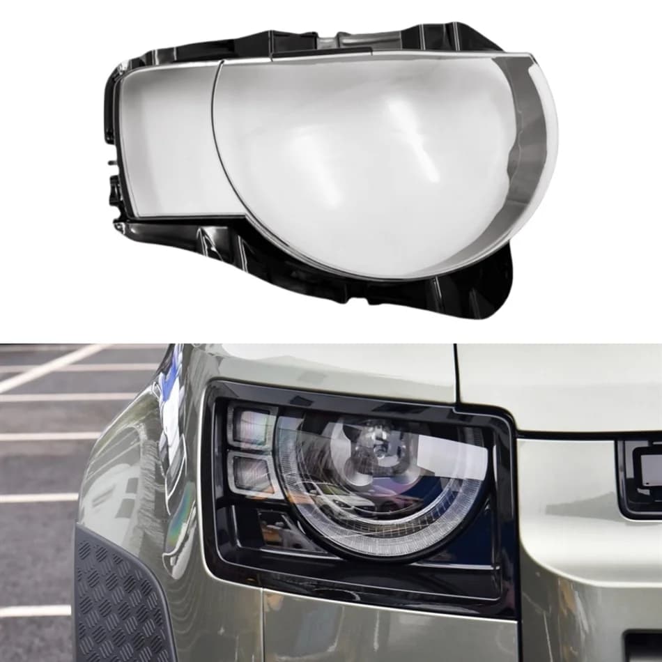Pour Land Rover Defender 2020 2021 2022 accessoire Auto Base de voiture coque de lampe frontale couv