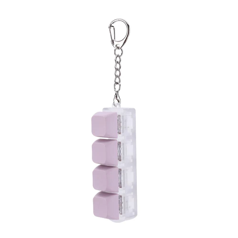 Décompression du clavier 4 touches, Fidget avec lumière LED, Cube pour adulte, pour soulager le Stre