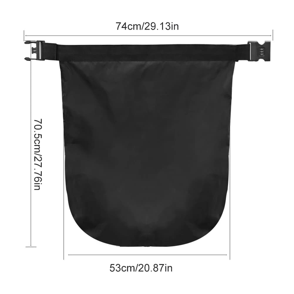 Sac de casque de moto antivol, sac de rangement de bagages à serrure à combinaison étanche, sac d'éq
