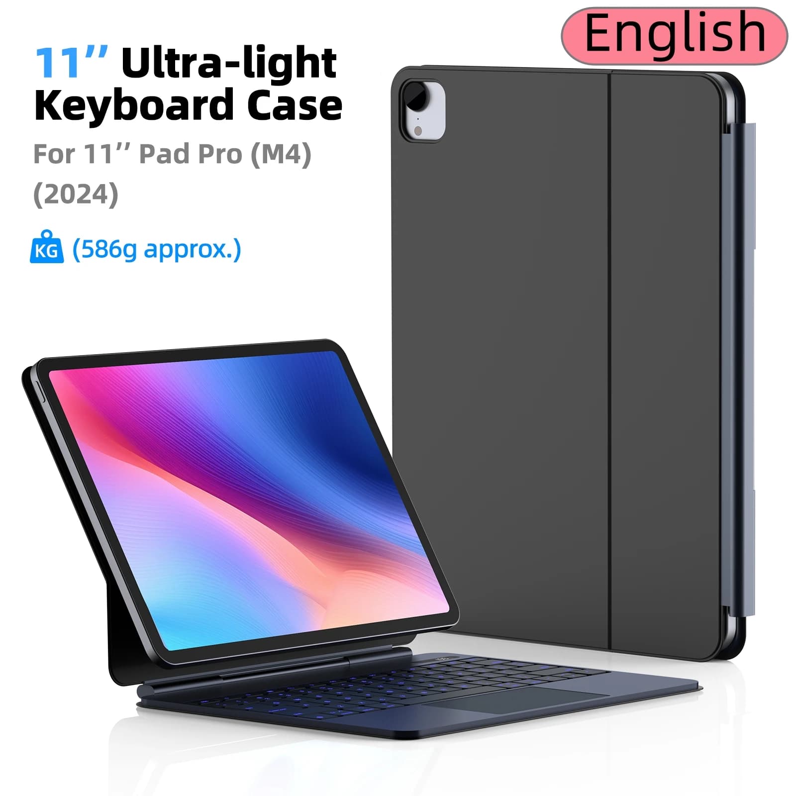 Clavier magique léger pour iPad Air 2025, étui pour iPad Air 6 11 2024 Pro 13 Pro 11 2024 pour iPad 
