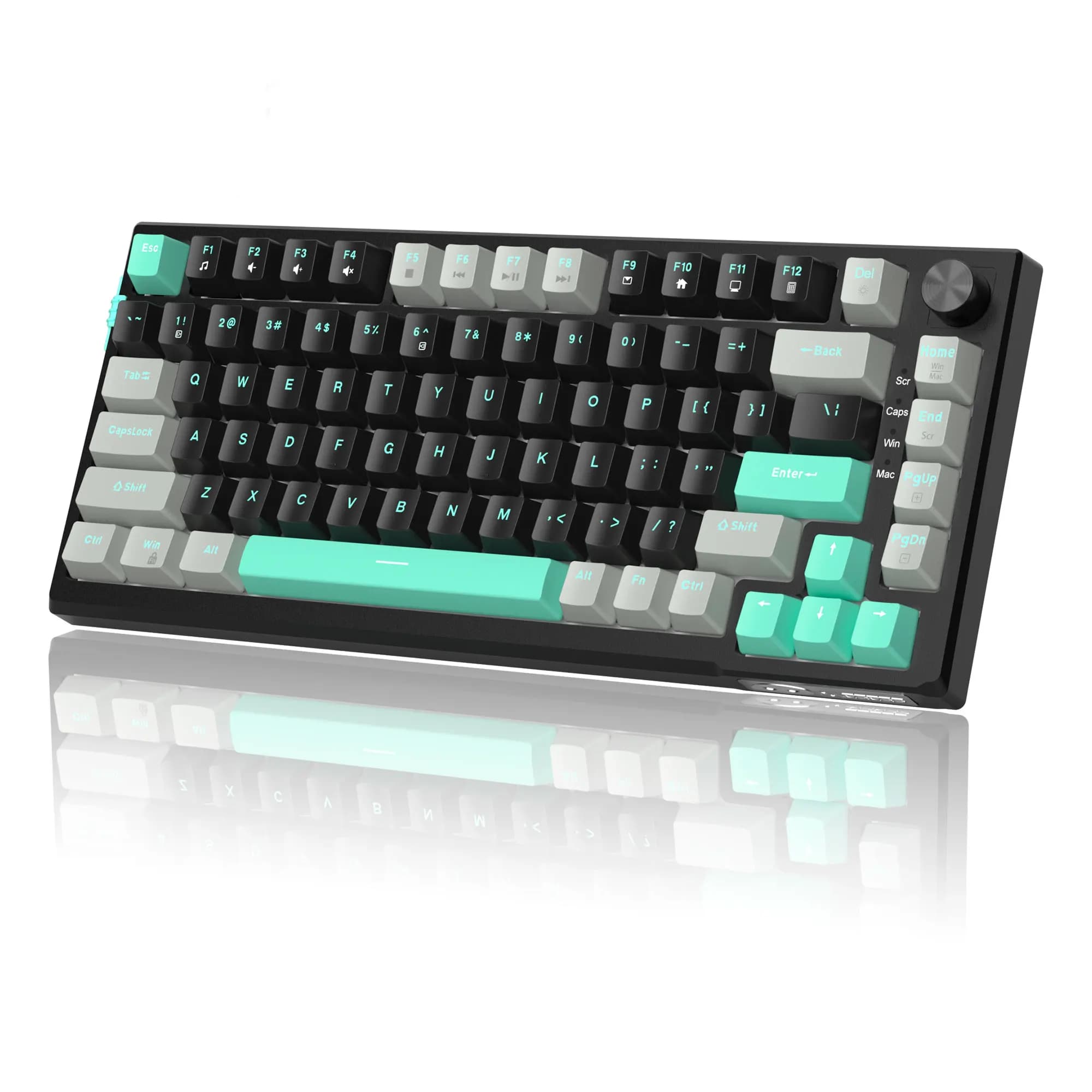 MageGee SKY81 75% clavier de jeu mécanique, joint rvb échangeable à chaud filaire clavier d'amortiss