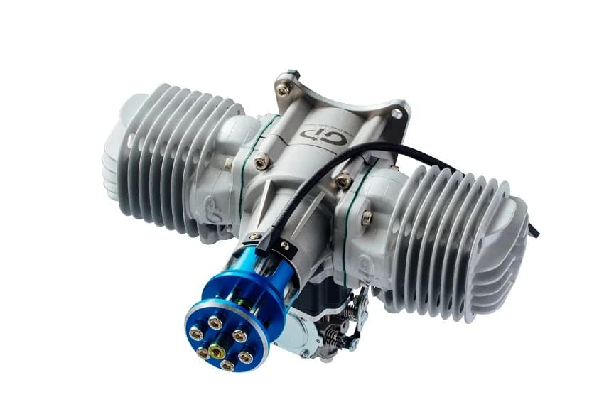 Moteur à essence GP-123 V2 123cc, moteur d'avion RC double cylindre 2 temps amélioré, haute puissanc