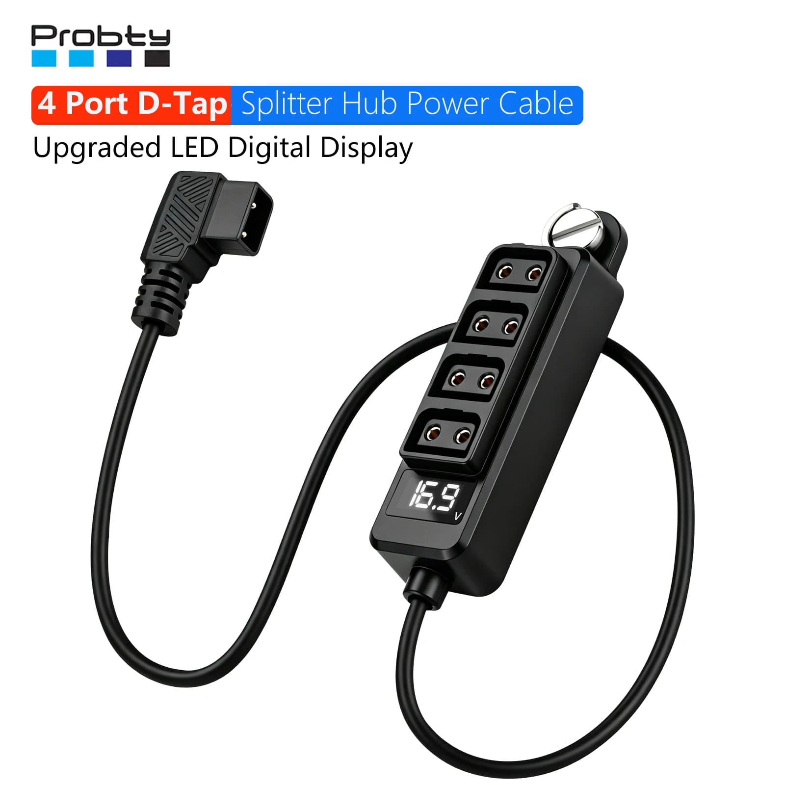 Probty D-Tap mâle vers 4 ports D-Tap femelle, distributeur d'alimentation pour appareil photo, sépar