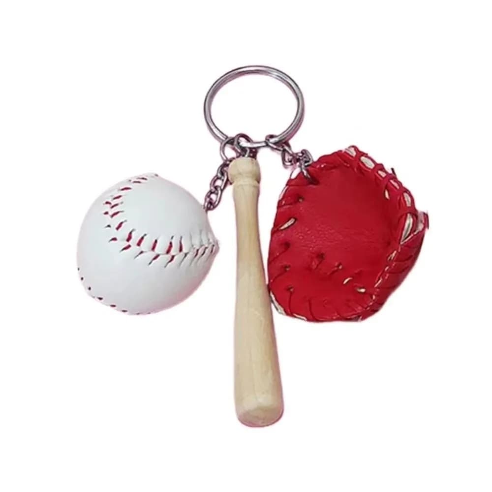 Porte-clés personnalisé en forme de gant de baseball, ornements multicolores, décorations à suspendr