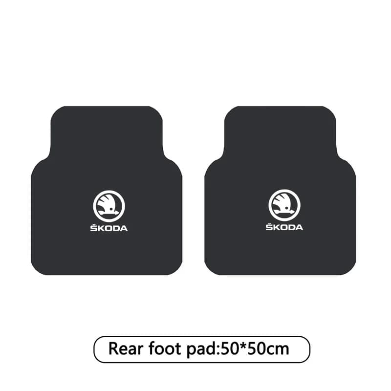 Tapis de sol antidérapant pour Skoda Octavia A7 Vrs Fabia Superb Rapid Kodiaq Karoq, avant et arrièr