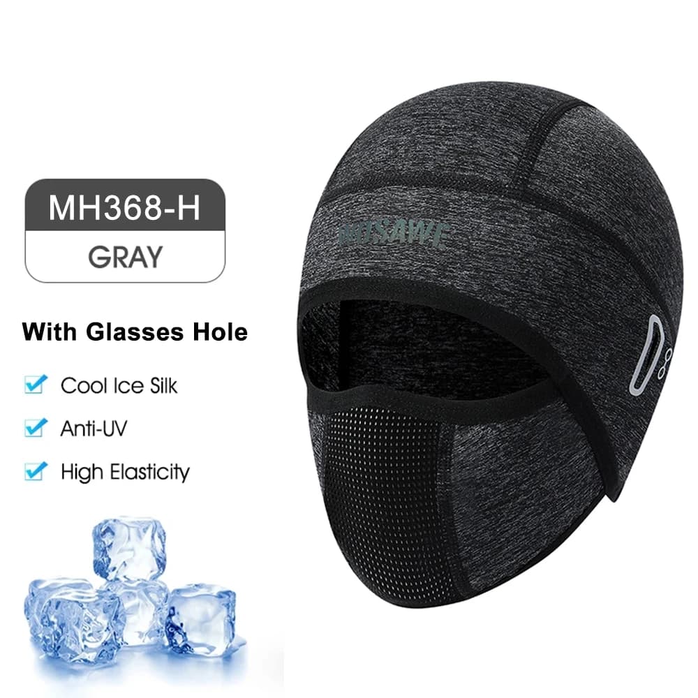 WOSAWE – doublure de casque de moto, chapeau en soie glacée, cagoule de sport respirante et coupe-ve