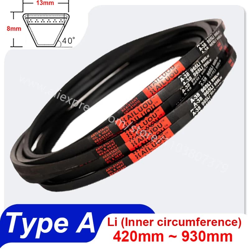 Courroies de transmission en caoutchouc de type A pour convoyeurs, Li 420 464 480 540 584 600 635 67