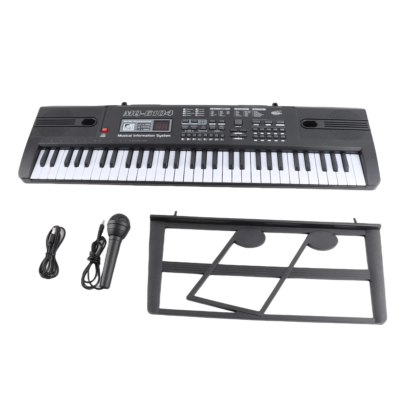 61 touches musique numérique orgue électronique clavier Portable avec Microphone pour enfants clavie