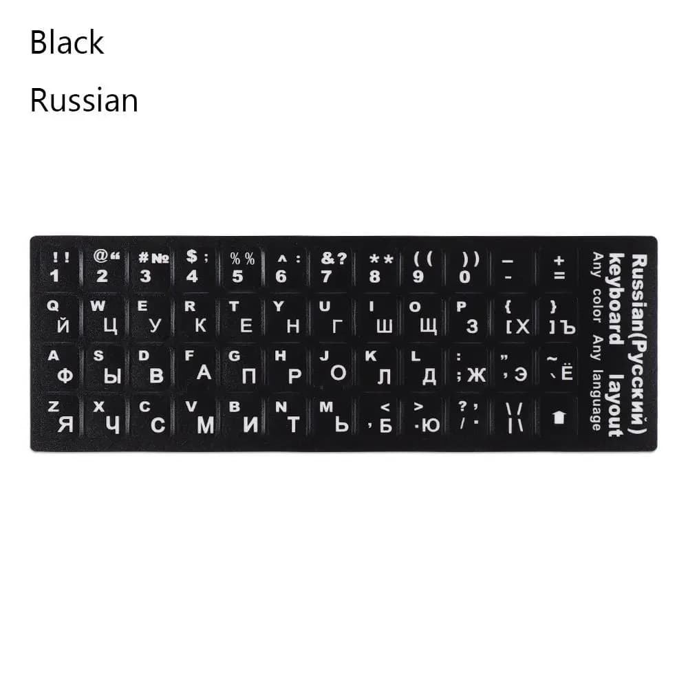 Autocollants de clavier pour ordinateur portable, disposition de l'alphabet anglais et allemand, let