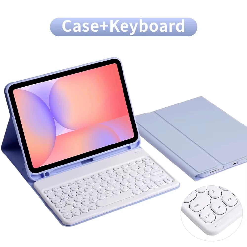Étui clavier pour tablette Samsung Galaxy Tab S6 Lite 10.4 S7 S8 S9 11 S9 FE S10FE 11 pouces S7+/S8+