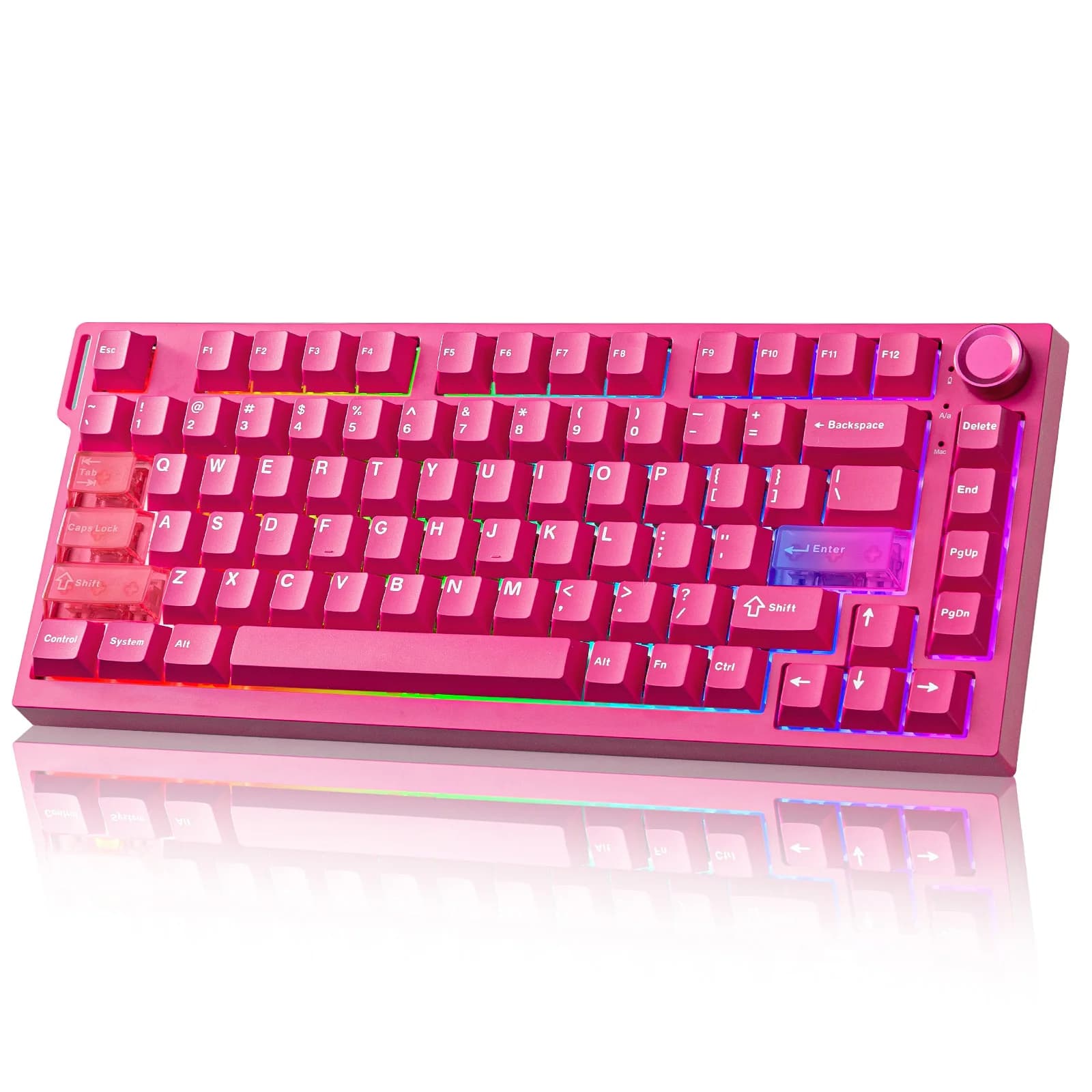 YUNZII RT75 PRO clavier de jeu sans fil double 8K, claviers magnétiques à effet Hall mécanique à déc