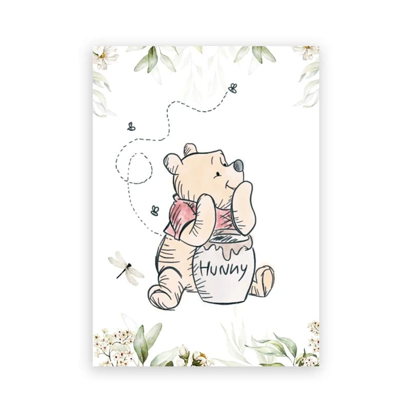 Affiches d'art Winnie l'ourson, poster avec citations de Winnie l'ourson, dessin animé Winnie l'ours
