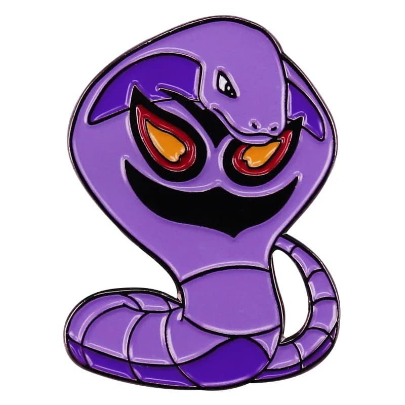 Épingles en émail dur Pokemon Arbok, renforcement Kawaii, broche de dessin animé en métal, sac à dos