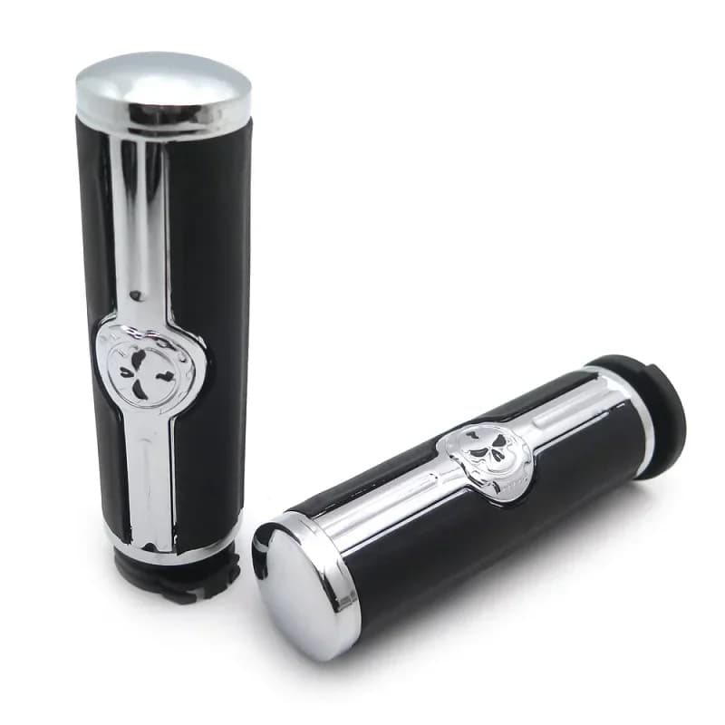 Accessoires de moto Skull 1 ", poignées mécaniques pour Harley Davidson 1996 et plus récentes VRSC X