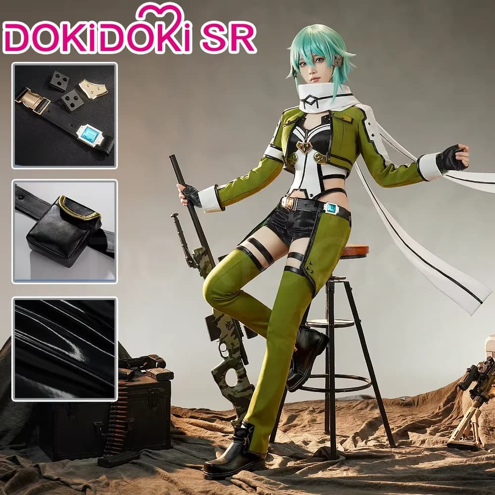 EN STOCK Costume de cosplay Asada Shino Anime Sword Art Online DokiDoki-SR pour femme SAO Shino Asad