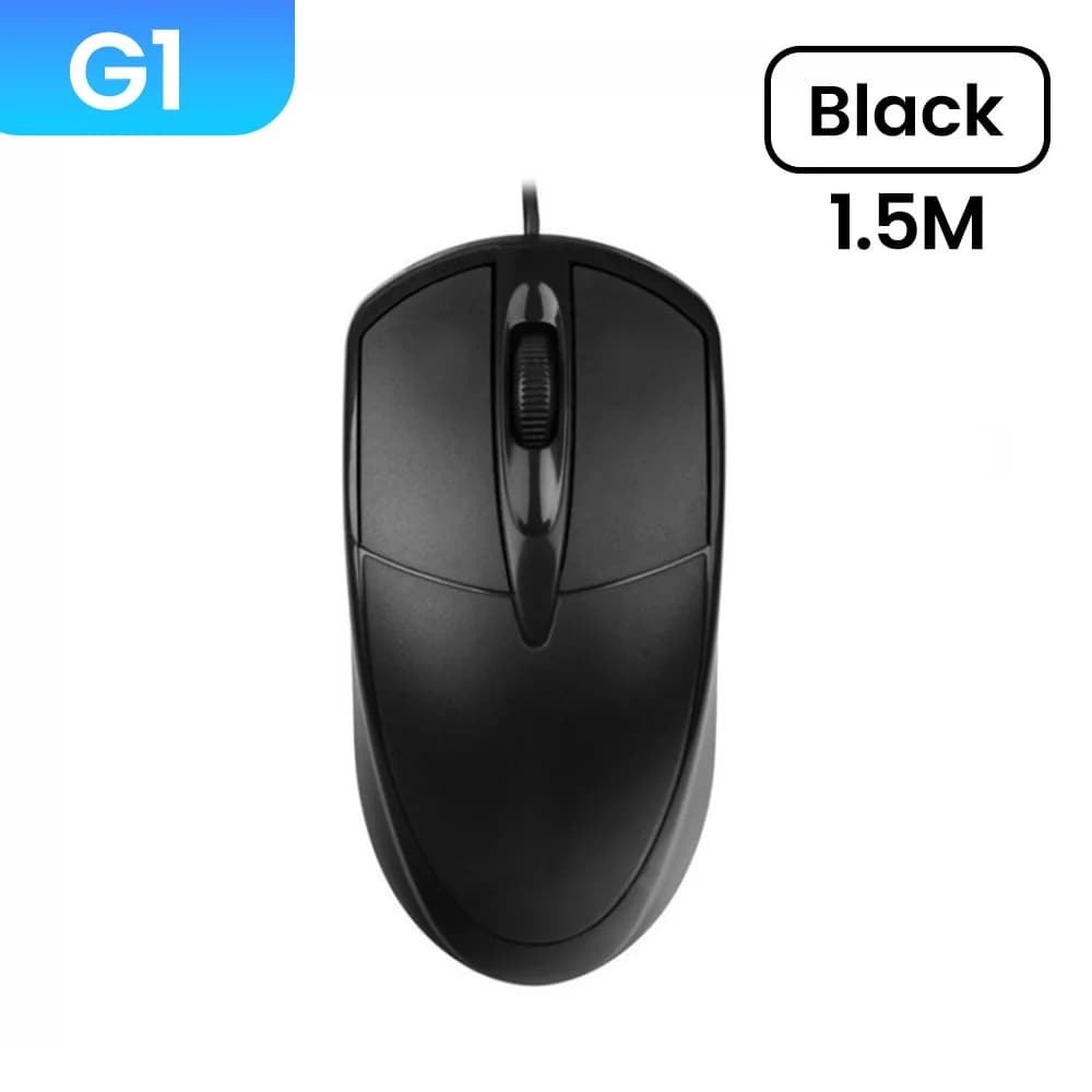 Souris filaire USB 1600DPI, accessoires pour ordinateur de bureau et de jeu, 1.5M ﻿ Bureau informati