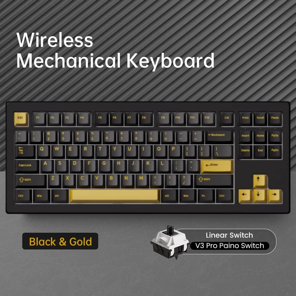 Clavier mécanique de jeu personnalisé sans fil RGB USB Type-C/2.4g et BT5.0 Akko 5087 V3 Tri-mode Cl