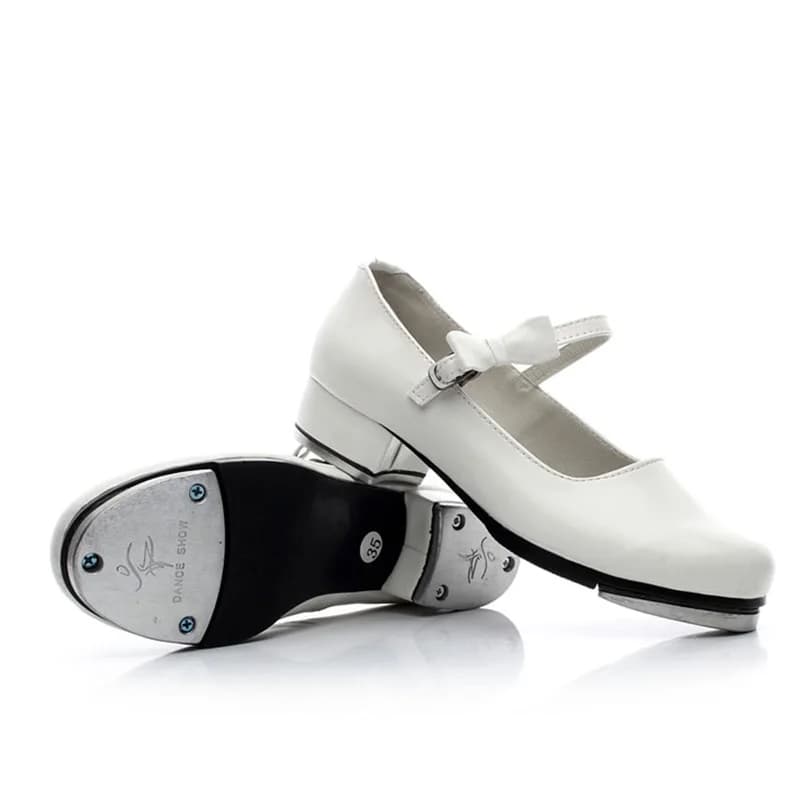 Chaussures de danse pour enfants, baskets de sport pour filles, en simili cuir, feuille d'aluminium,