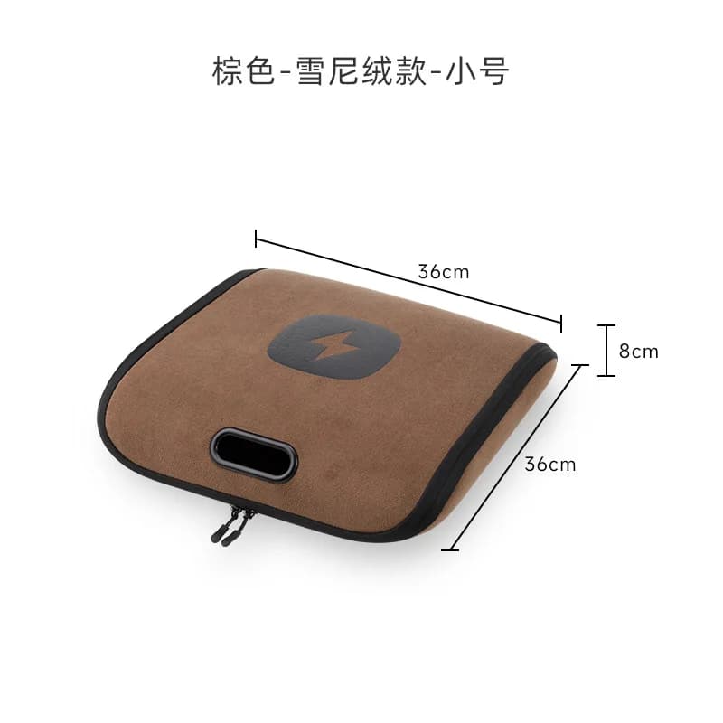 Sac de rangement multifonctionnel portable pour câble de charge de VE, organisateur de voiture en da