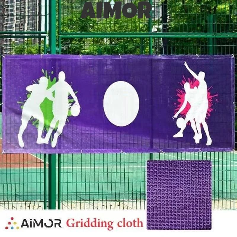 AIMOR-Enseigne de terrain de jeu en PVC, impression personnalisée, événement extérieur, publicité, t