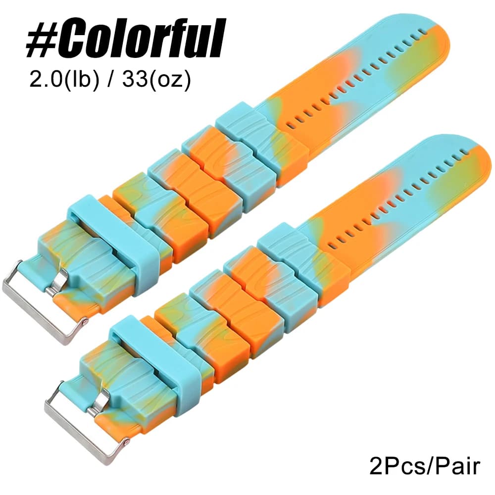 1 paire de poids de poignet de cheville (495g chacun) poids de bras de jambe réglables, bracelets le