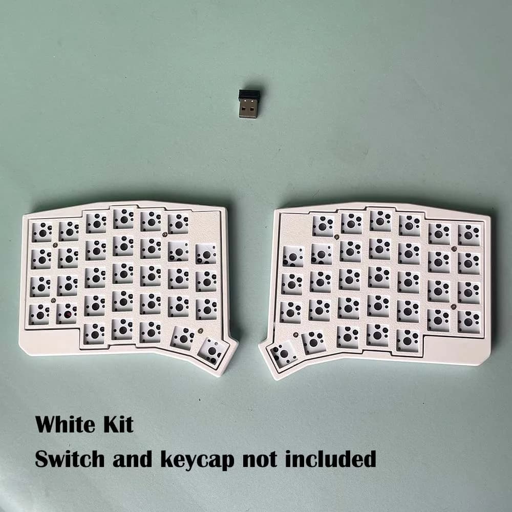 Choc Sofle clavier mécanique ergonomique fendu à profil bas connexion sans fil 2.4G échange à chaud 