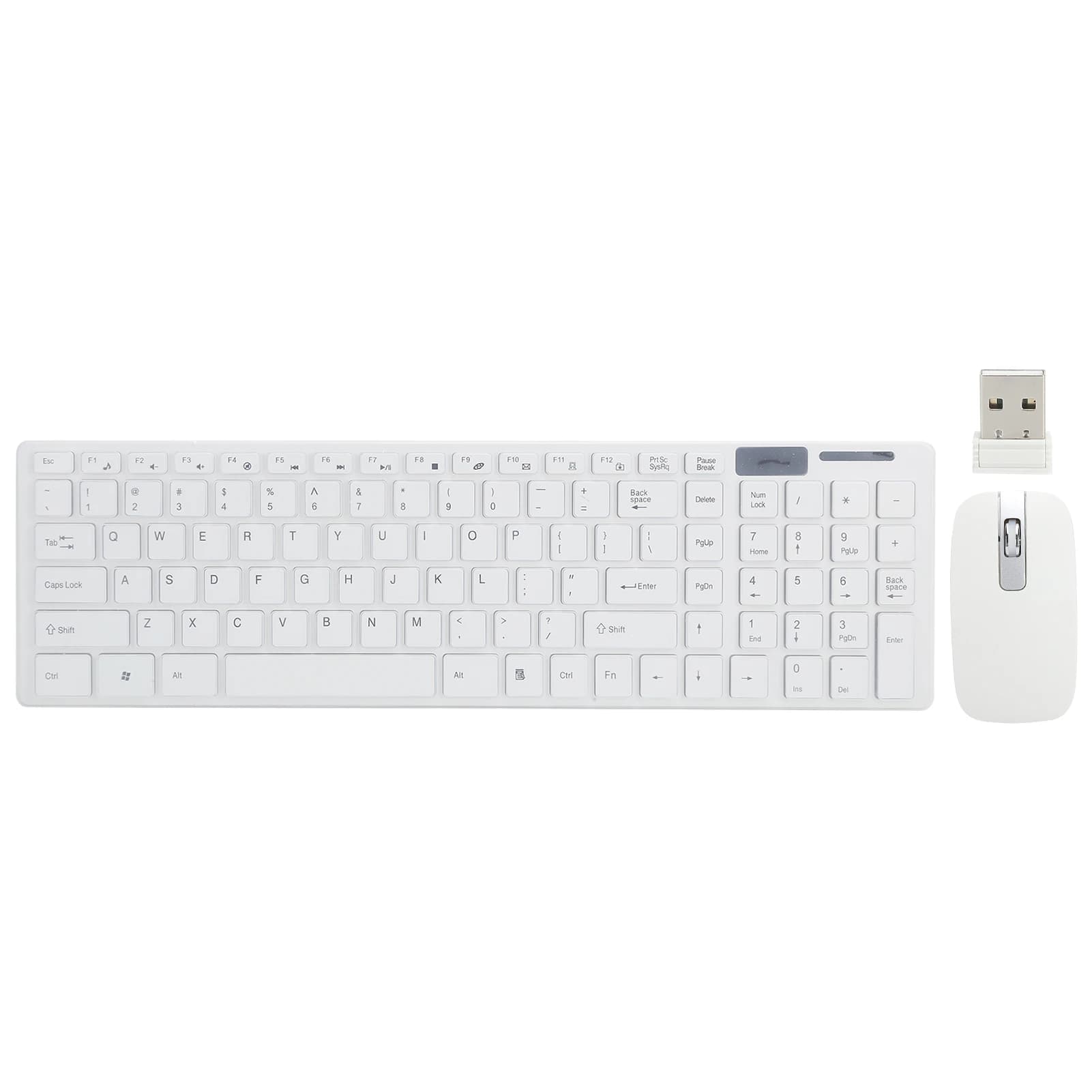 Ensemble clavier et souris sans fil, connexion à distance, 10m, adapté aux ordinateurs portables et 