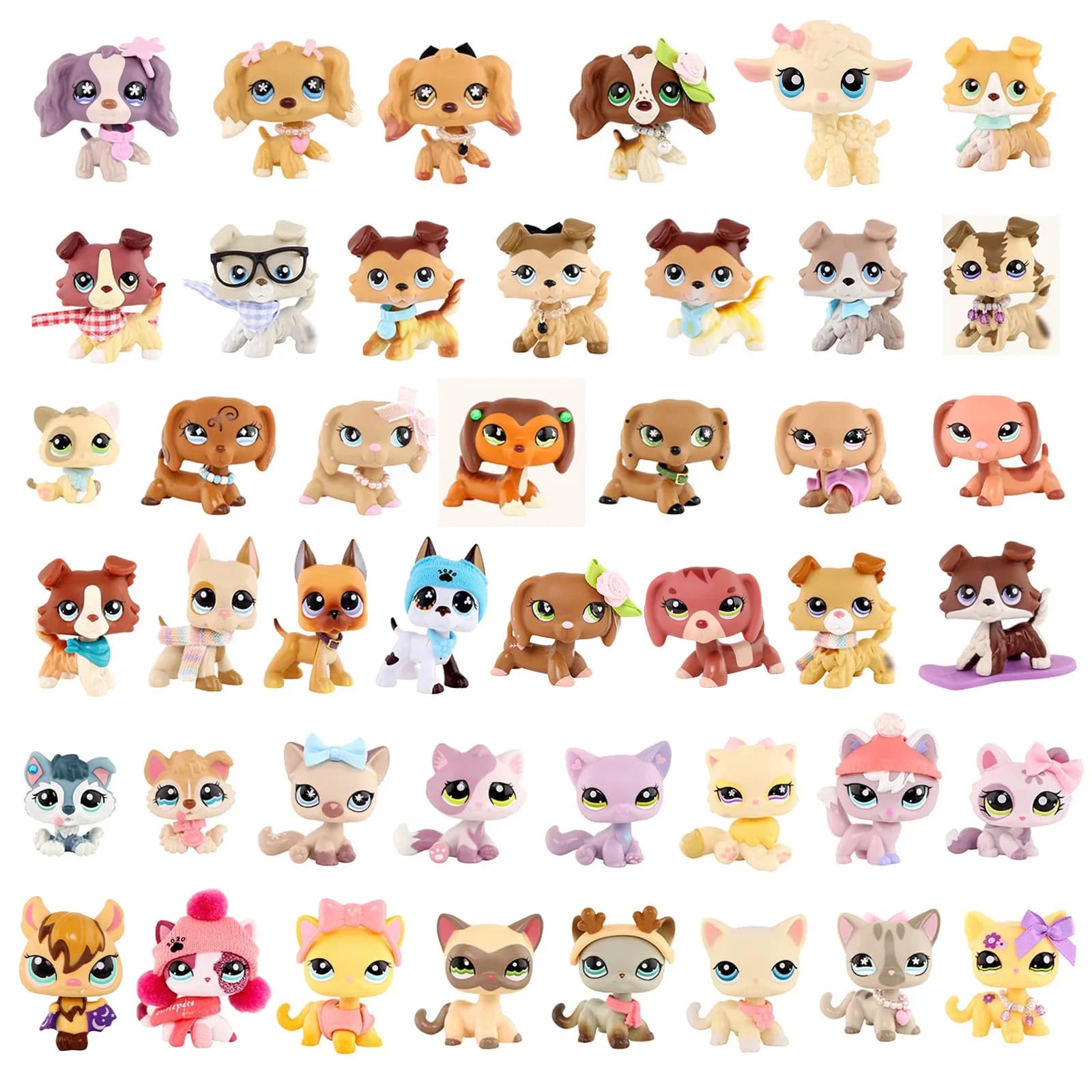 Mini Pet Shop - Jouets aléatoires 3/5/6/8 pièces et 7/15/17 accessoires - Cadeau pour enfants (vous 