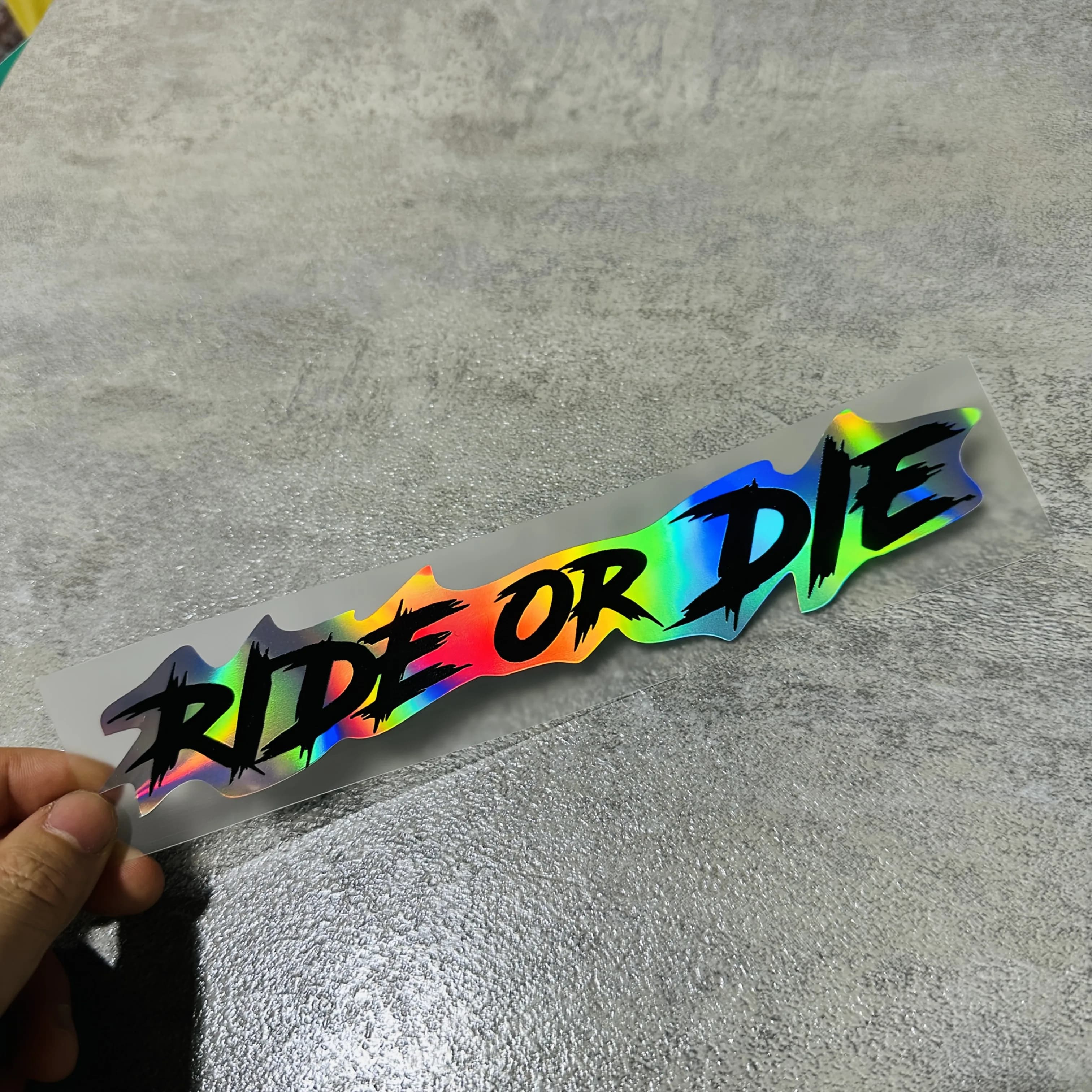 Autocollant de casque de Moto SC MOTO GN Ride or Die, autocollant en vinyle imperméable avec lettrag