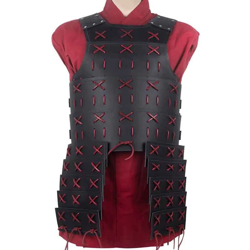 Armure de poitrine en cuir de samouraï Ronin médiéval, Costume de Cosplay de chevalier Viking, coura